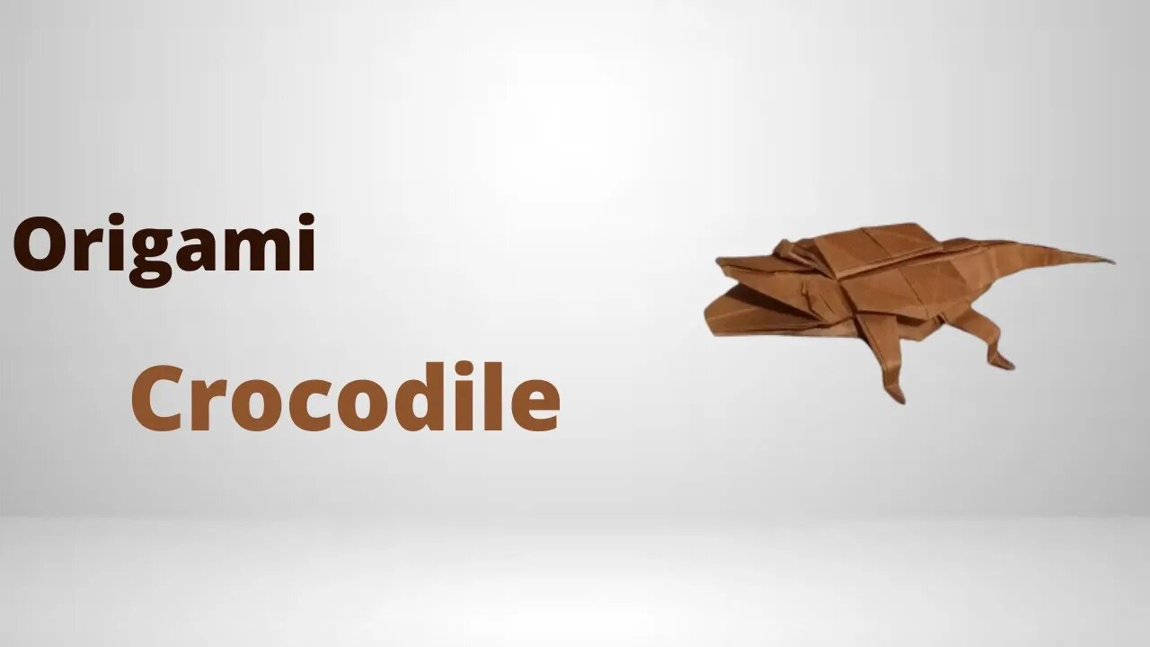 How to make a paper Origami Crocodile | Origami Crocodile