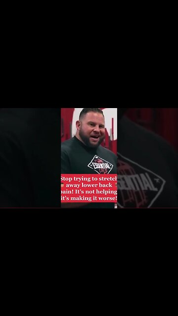 NEVER DO THIS If You Have Back Pain #elitefts #backpain ❌