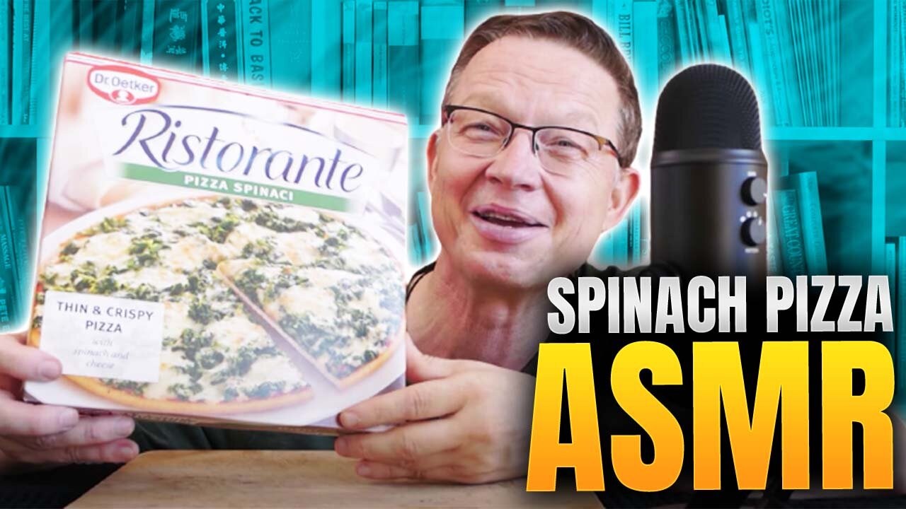 ASMR Spinach Pizza, a Fun ASMR Eating Pizza YouTube Video I ASMR Eating Show Mukbang