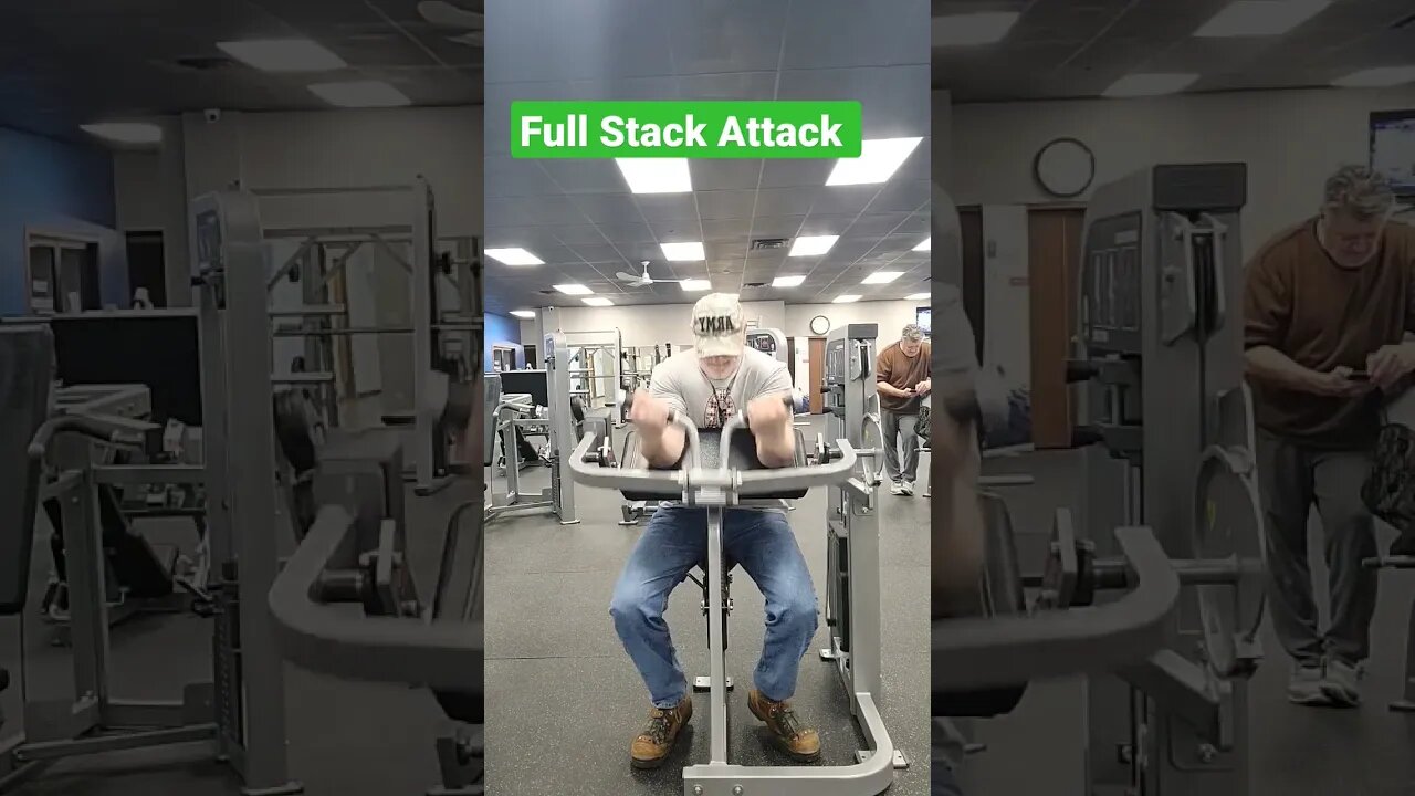 Full Stack Attack Preacher Curls 💪, Crazy 🤪 old man