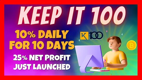 KEEP IT 100 / K-100 Review 🎯 10% Daily For 10 Days ⏰ Why Did I Deposit Here ❓