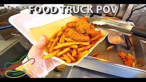 Dairy Queen Inspired Chicken Tenders Basket !! Food Truck Cooking POV!!