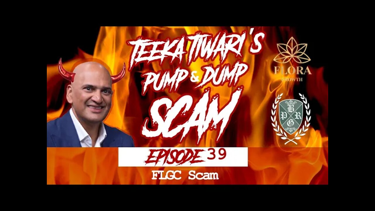 FLGC Re-Pump & Dump, Teeka Tiwari/Palm Beach Investment Group Exposed