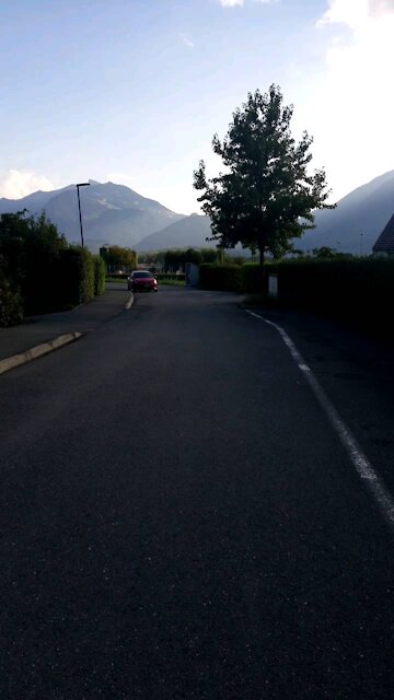 Swiss alps in the morning with summer mood
