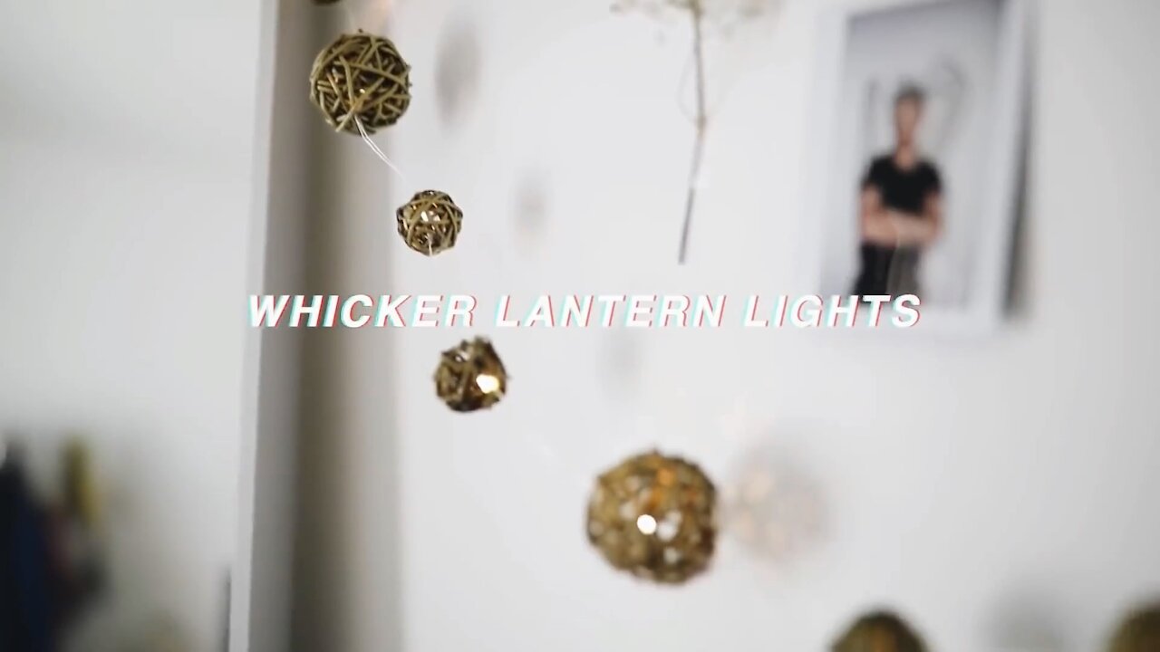 100 DIY HOME DECOR ideas + HACKS! Project #5 - Christmas Light Garland