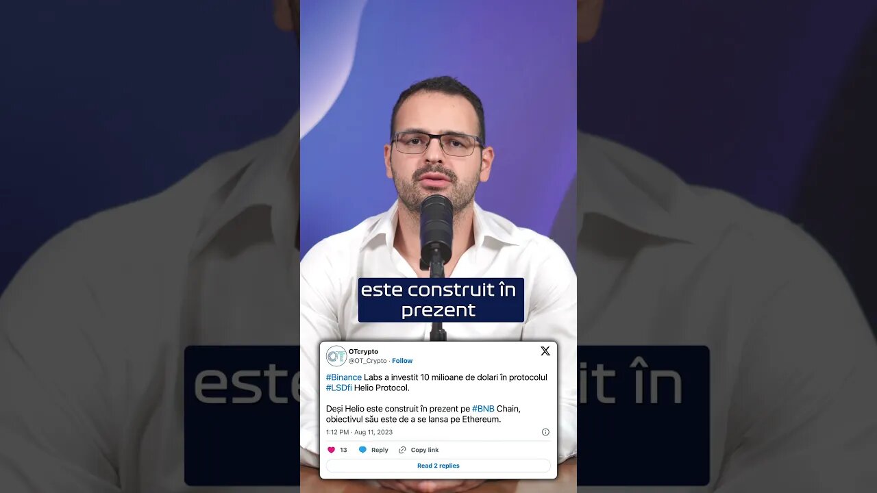 Binance Labs investește 10 mil. $ în Helio