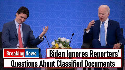 BIDEN IGNORES REPORTERS’ QUESTIONS ABOUT CLASSIFIED DOCUMENTS