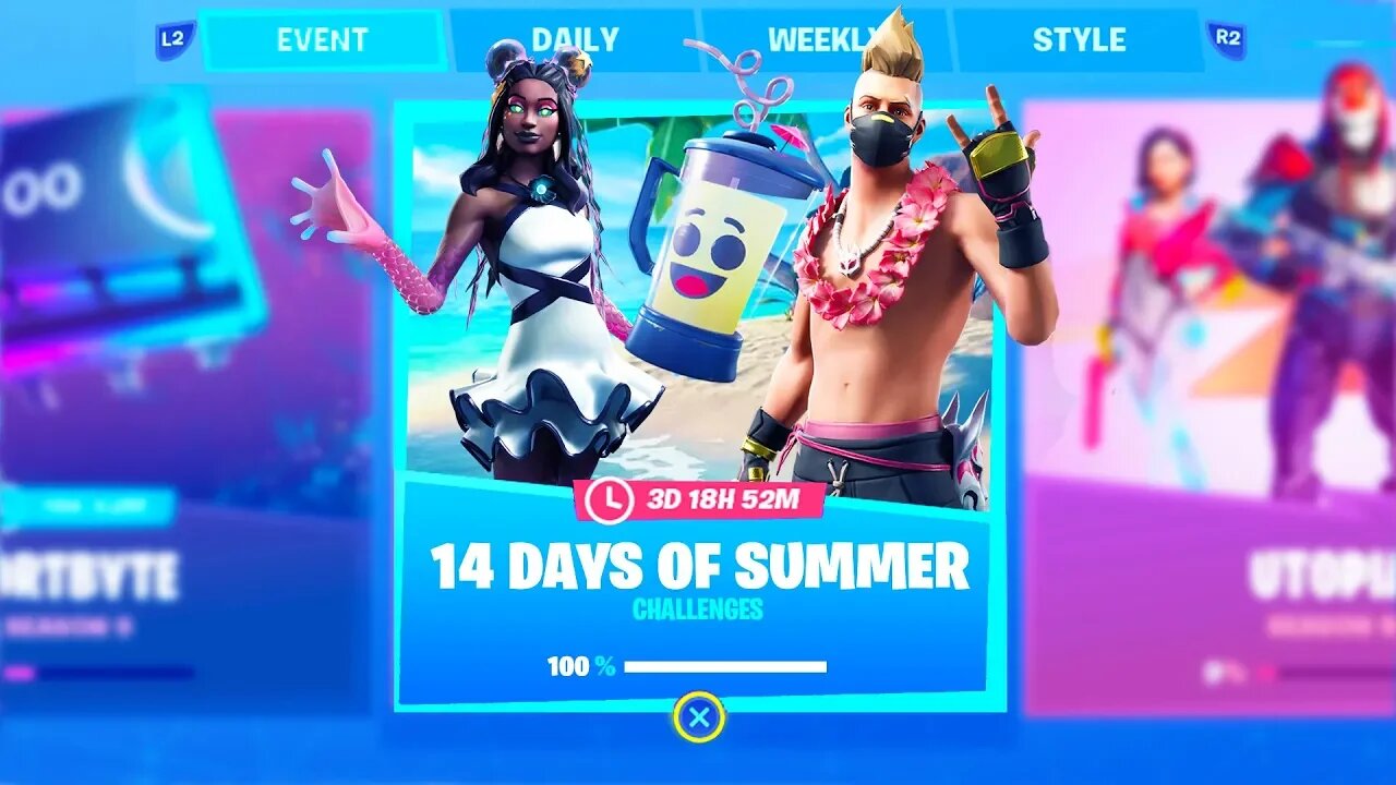 The New "14 DAYS OF SUMMER" Challenges In Fortnite! (Free Rewards!)