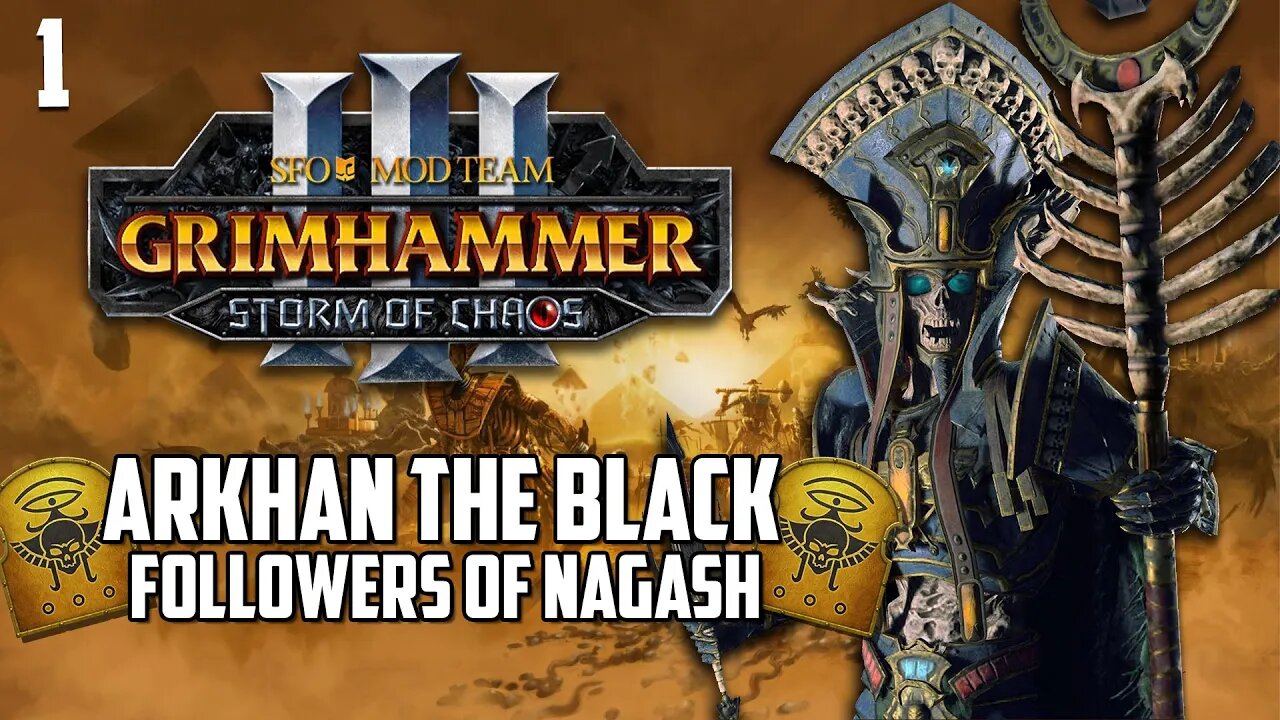 Arkhan The Black- EVERYTHING SHALL BE BLACK - SFO Immortal Empires - TW Warhammer 3 - Tomb Kings