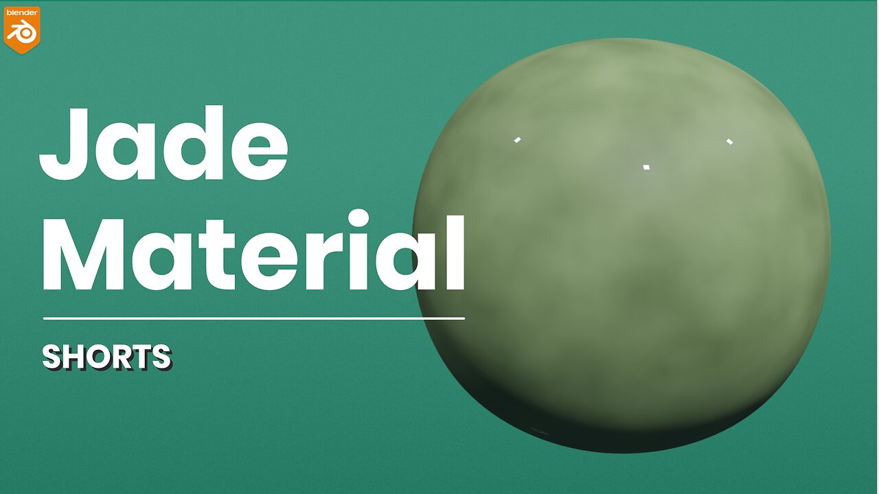 How to make a procedural jade material in Blender | Textures & Materials | #shorts