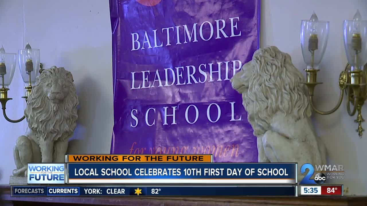 Baltimore Leadership School for Young Women celebrates 10th first day of school