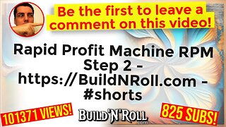 Rapid Profit Machine RPM Step 2 - https://BuildNRoll.com - #shorts