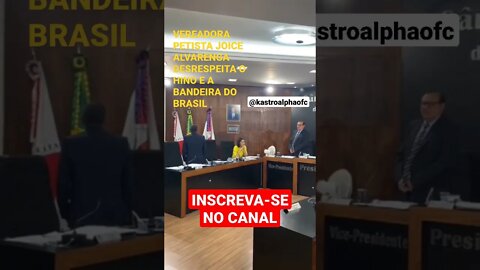 VEREADORA PETISTA DESRESPEITA O HINO E BANDEIRA NACIONAL #shorts #brasil #minasgerais