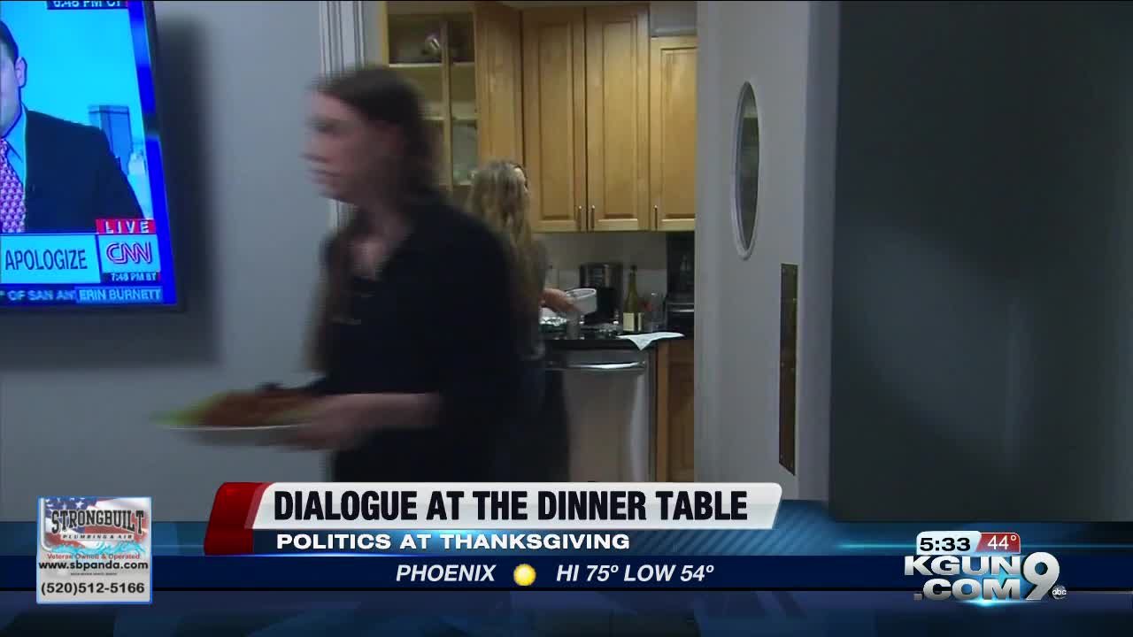 Dealing with political conversation, conflict at Thanksgiving dinner