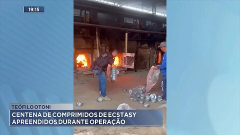 Manhã de hoje: Mais de 220 kg de cocaína apreendidos semana passada incinerados, em Teófilo Otoni.