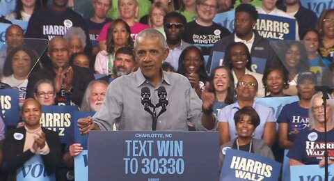 MARK ROBINSON MAKES TRUMP LOOK NORMAL! Obama rallies for Kamala in Charlotte NC