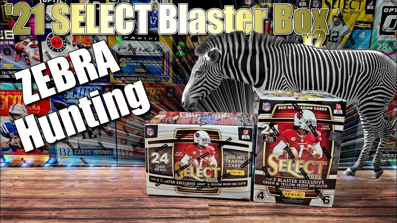 2021 Select Football Blaster Box x2 | Hunting for Zebras