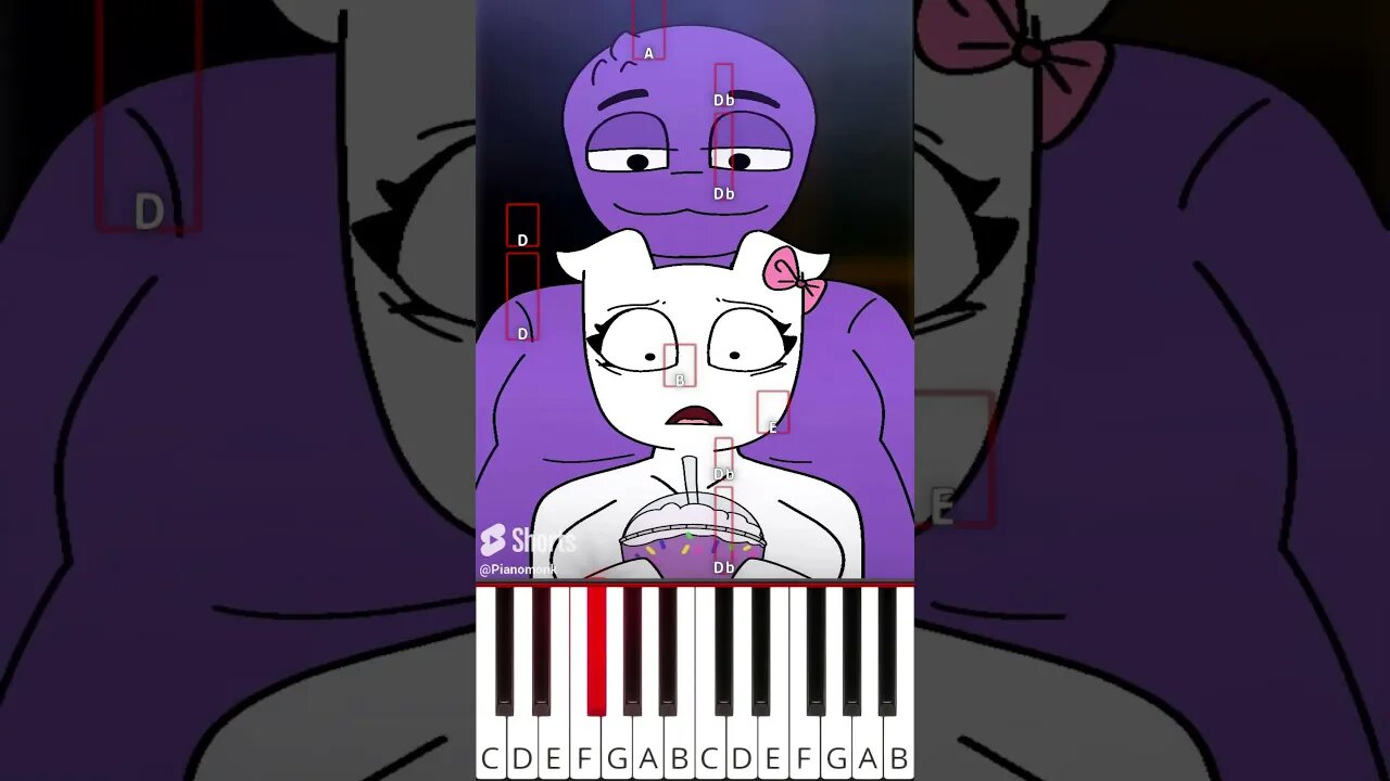 🍹grimace shake🍹garten of banban horror animation (@randomchannelketelin9069) - Octave Piano Tutorial