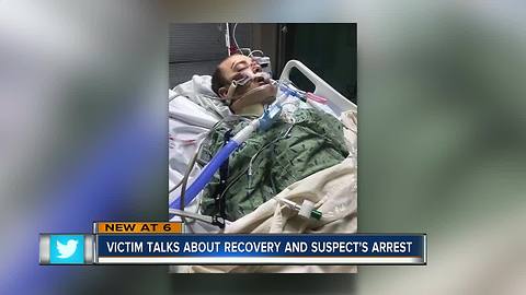 Victim talks about recovery and suspect's arrest