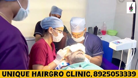 50 year old Odisha patient review during hair transplant