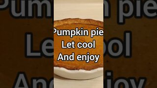 pumpkin pie, full video on my channel