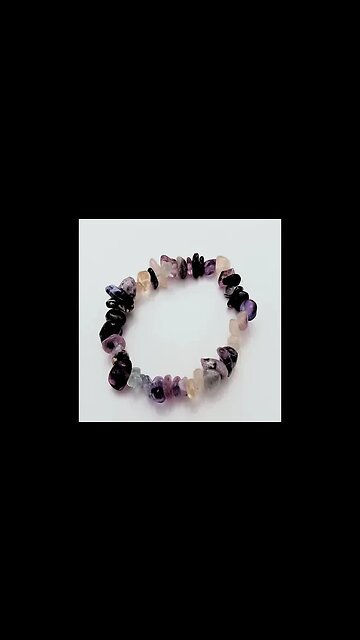 AMETHYST NATURAL STONE STRETCH BRACELET