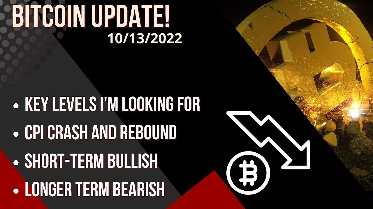 Bitcoin Update! CPI Crash and Rebound, Key levels I'm looking for, bullish or bearish?