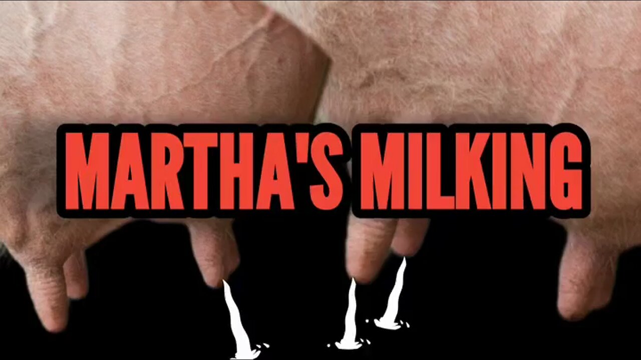 Martha is milking