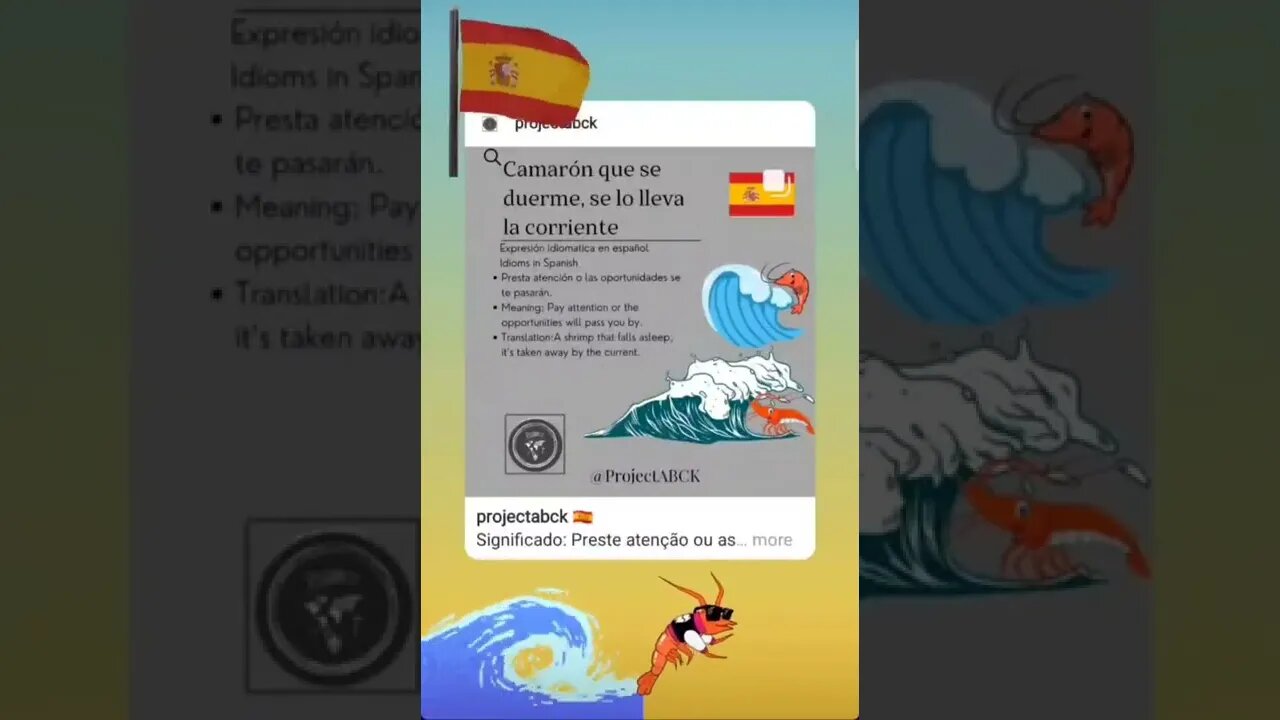 🇪🇸 Camarón que se derme se lo lleva la corriente