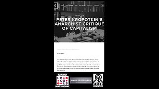 Kropotkin's Critique of Capitalism!