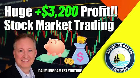 Huge +$3,200 Profit Lifetime Member Stock Market Trading Success