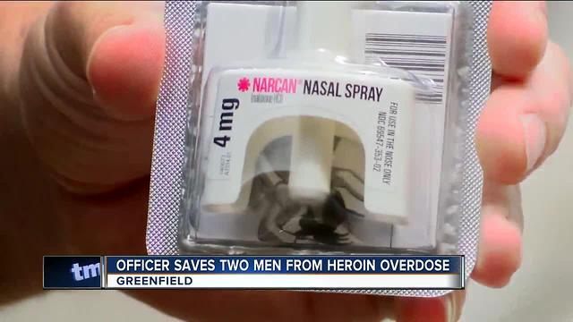 Greenfield Officer Revives 2 Men Who Overdosed on Heroin