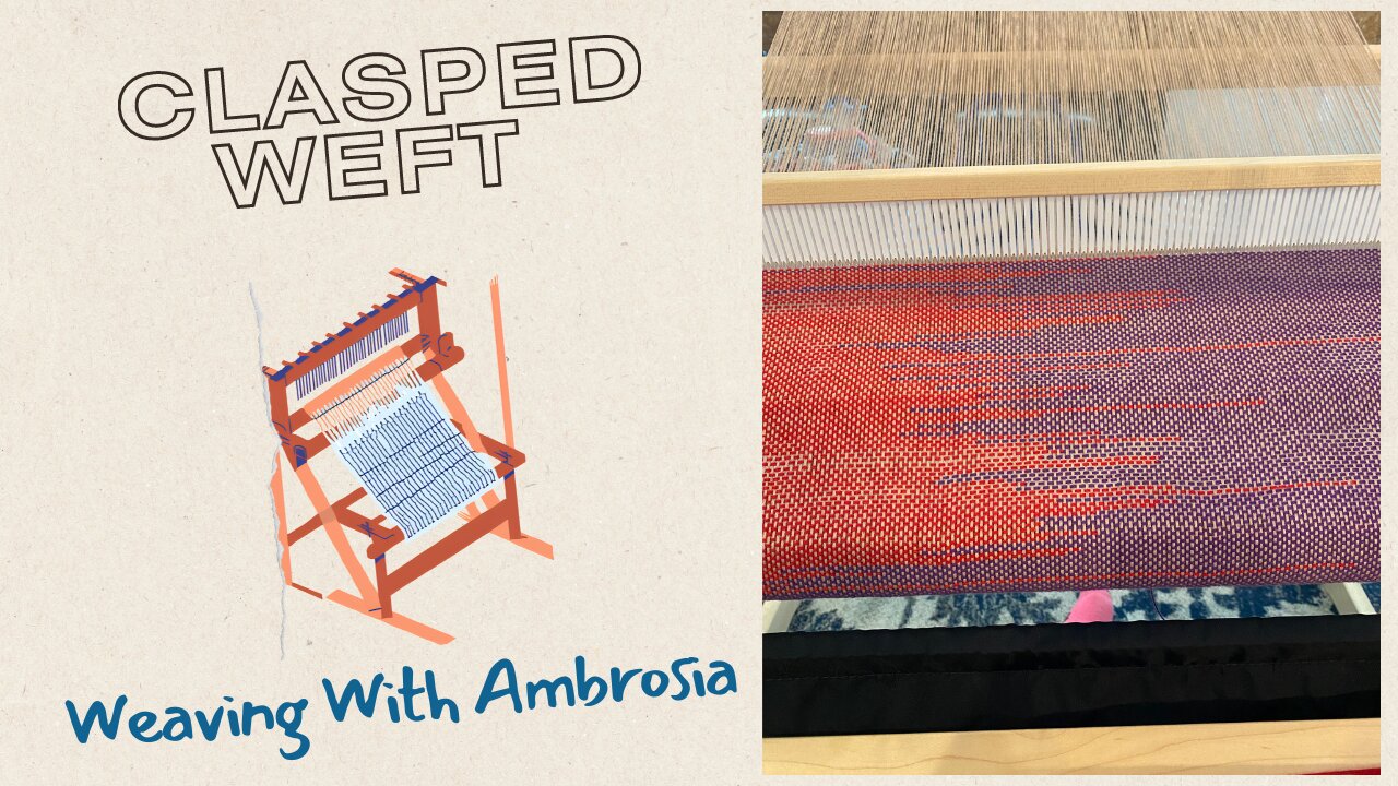 Clasped Weft Technique for Farmhouse Towels on a Rigid Heddle Loom