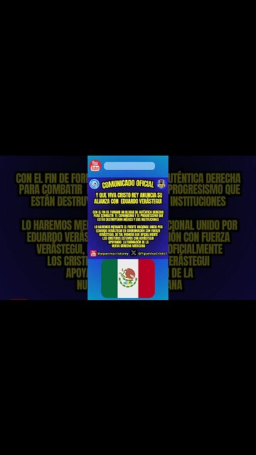 📣Y QUE VIVA CRISTO REY ANUNCIA SU ALIANZA CON EDUARDO VERÁSTEGUI #eduardoverástegui