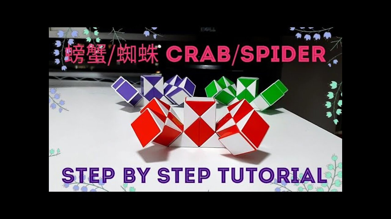 Twist Magic Ruler Snake Puzzle 24 Crab Itsy Bitsy Spider 魔尺 24段 教學篇 螃蟹 蜘蛛