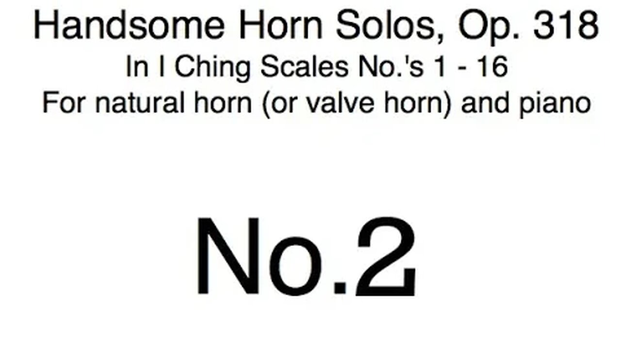 Richard Burdick's Handsome Horn Solos No. 2, Op. 318 No. 2 for horn & piano #Richard #Burdick #Horn