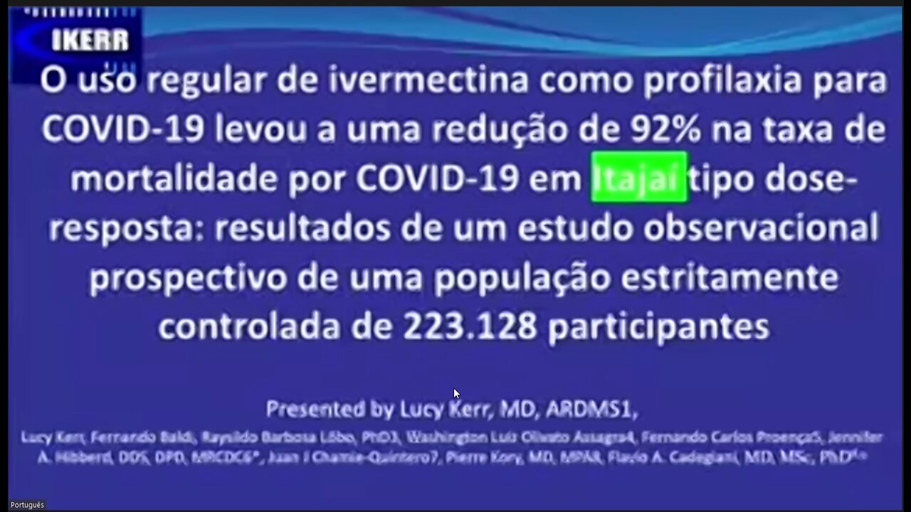 Lucy Kerr - 2º Congresso Mundial dos Médicos pela Vida do Brasil