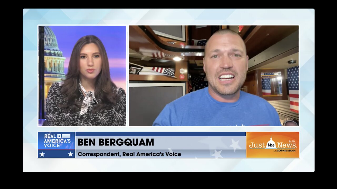 Ben Bergquam live on the Securing America Freedom Tour Bus