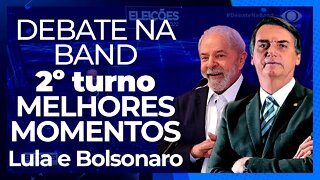 DEBATE NA BAND MELHORES MOMENTOS LULA E BOLSONARO