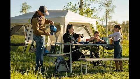 Camping Tables with Benches