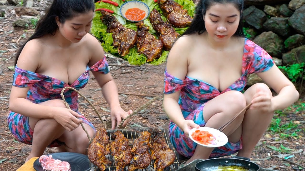 Yummy Alida Made The charcoal-grilled Pig jaw