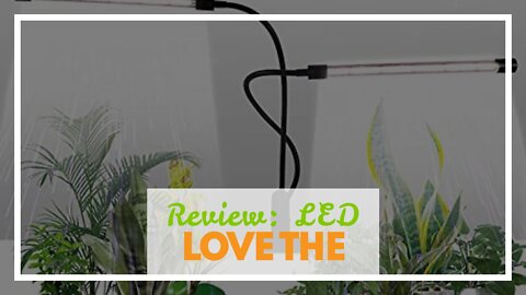 Review: LED Plant Growth Light, 50W Indoor Sunlike Full Spectrum Grow Lamp, Dual Head Gooseneck...