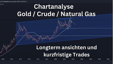 Natural Gas - Crude - Gold Chartanalyse Kurzes Update + Discord trades