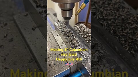 Making 8” Columbian jaws on this rainy July 4th 🇺🇸🇺🇸 #cncmachinist #machineshop #shop #machinist