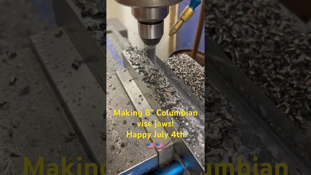 Making 8” Columbian jaws on this rainy July 4th 🇺🇸🇺🇸 #cncmachinist #machineshop #shop #machinist