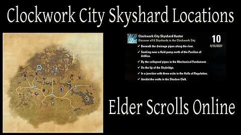 Clockwork City Skyshard Locations [Elder Scrolls Online] ESO