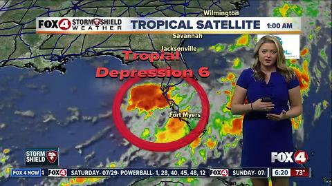 Tropical Depression Six forms in the Gulf odf Mexico - 6:15 am update