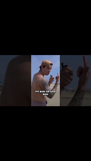 Fit bod vs dad bod #interview #shorts #beachgirls