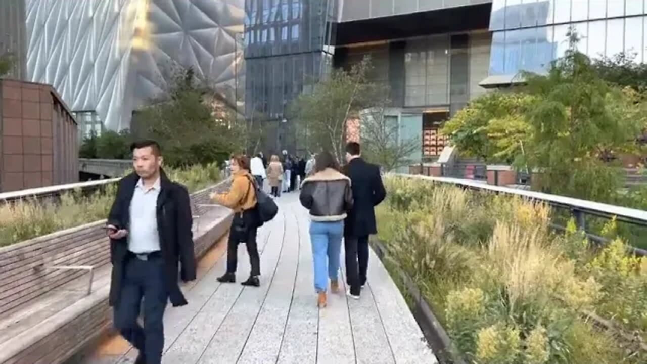 Manhattan Virtual Tour Walking New York City 2022 Highline And Hudson Yards &&&&& 1