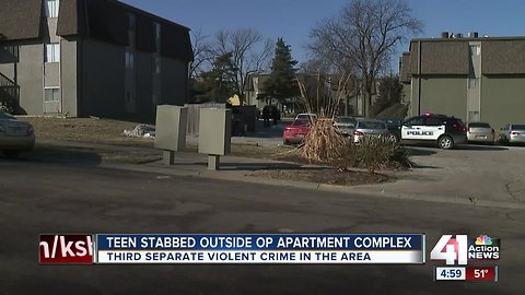 Teen taking out trash stabbed in Overland Park